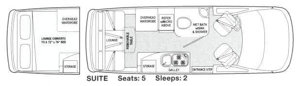 Airstream Avenue SUITE floor plan