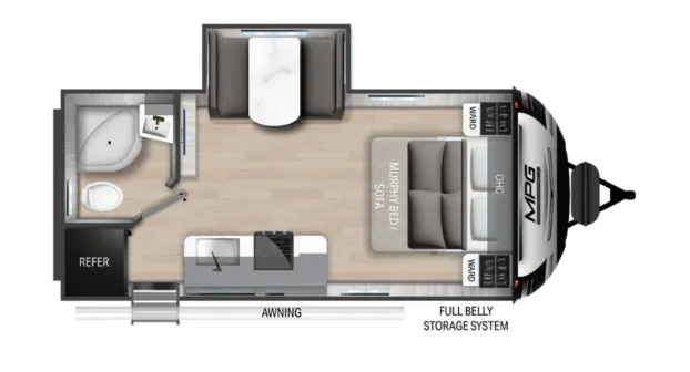 Cruiser RV MPG 1900RB floor plan
