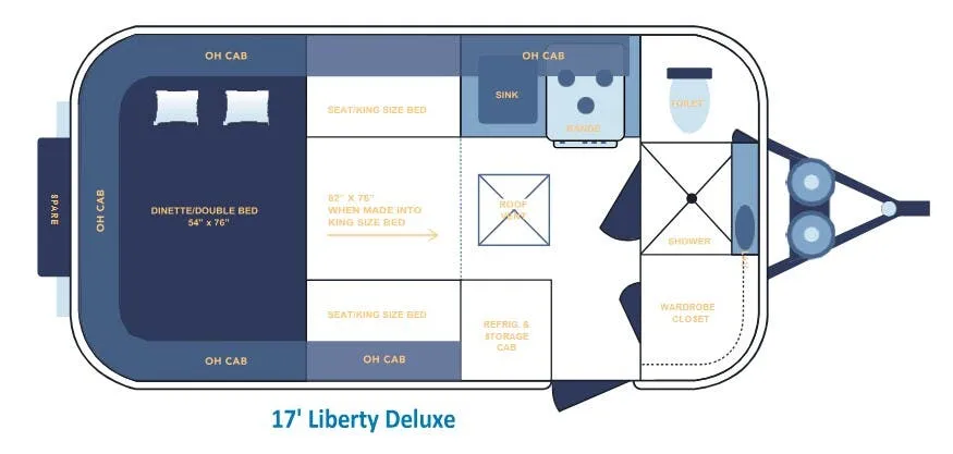 Casita Liberty DELUXE floor plan