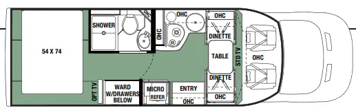 Forest River Forester TS TS2381 floor plan