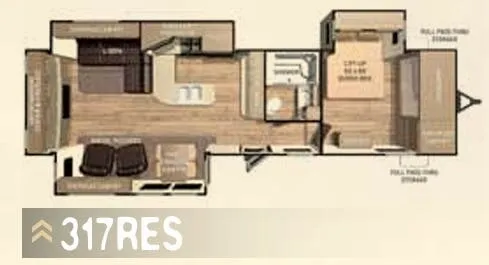 Cruiser RV Enterra 317RES floor plan