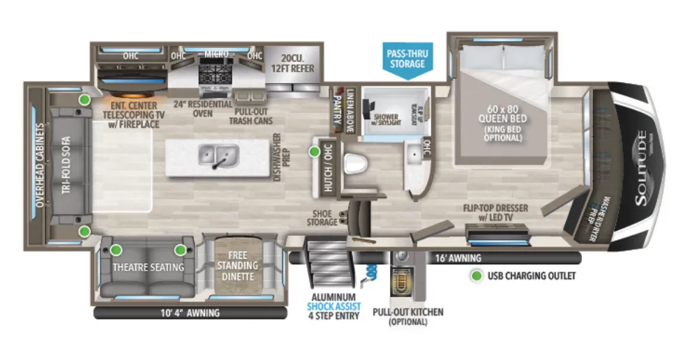 Grand Design Solitude 310GK floor plan
