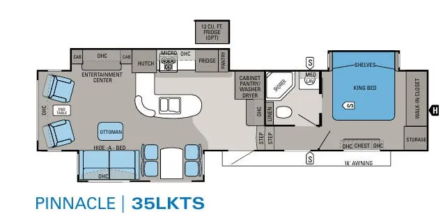 Jayco Pinnacle 35LKTS floor plan