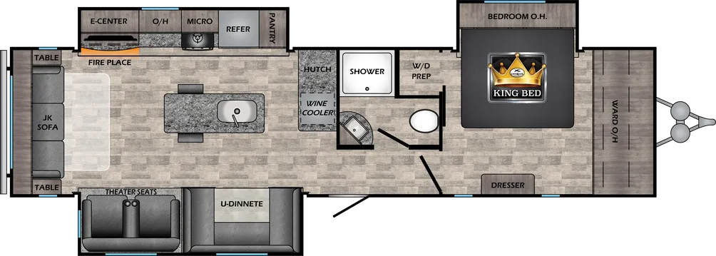 2024 Crossroads RV Volante 34RE floor plan