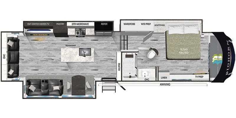 Heartland Bighorn BH 3700 RL floor plan