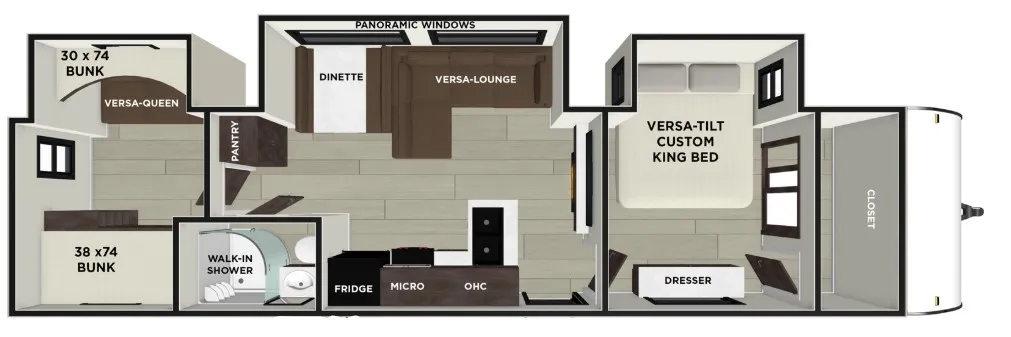 2026 Forest River Wildwood 33TS floor plan