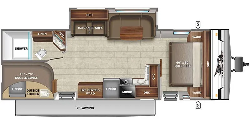 Jayco Jay Flight SLX 8 286BHSW floor plan