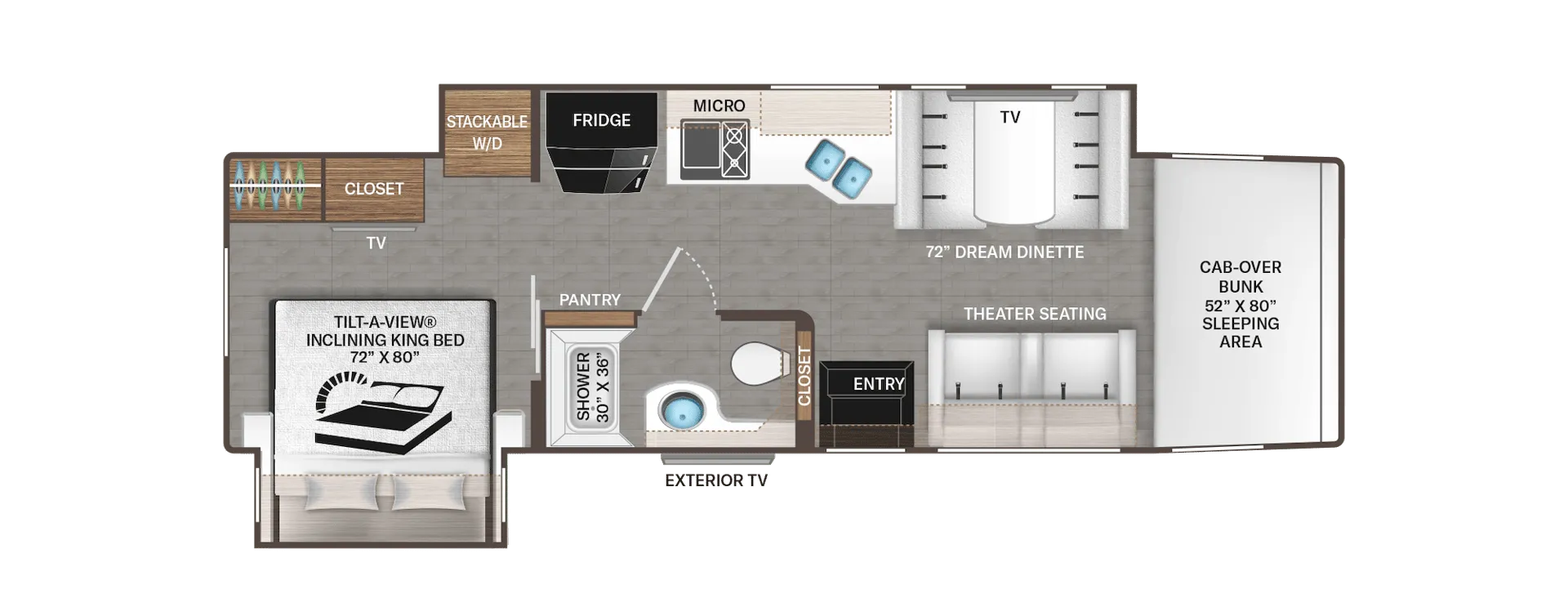 Thor Motor Coach Inception 34XG floor plan