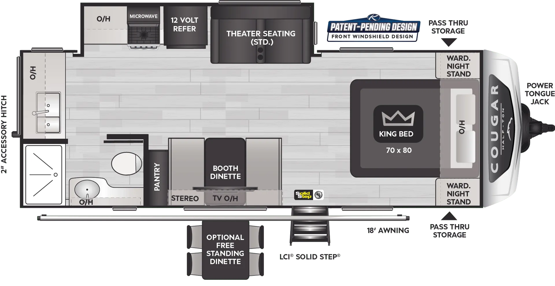 2025 Keystone Cougar 22MLSWE - Floor plan