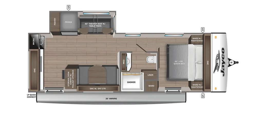2025 Jayco Jay Feather 23RK floor plan