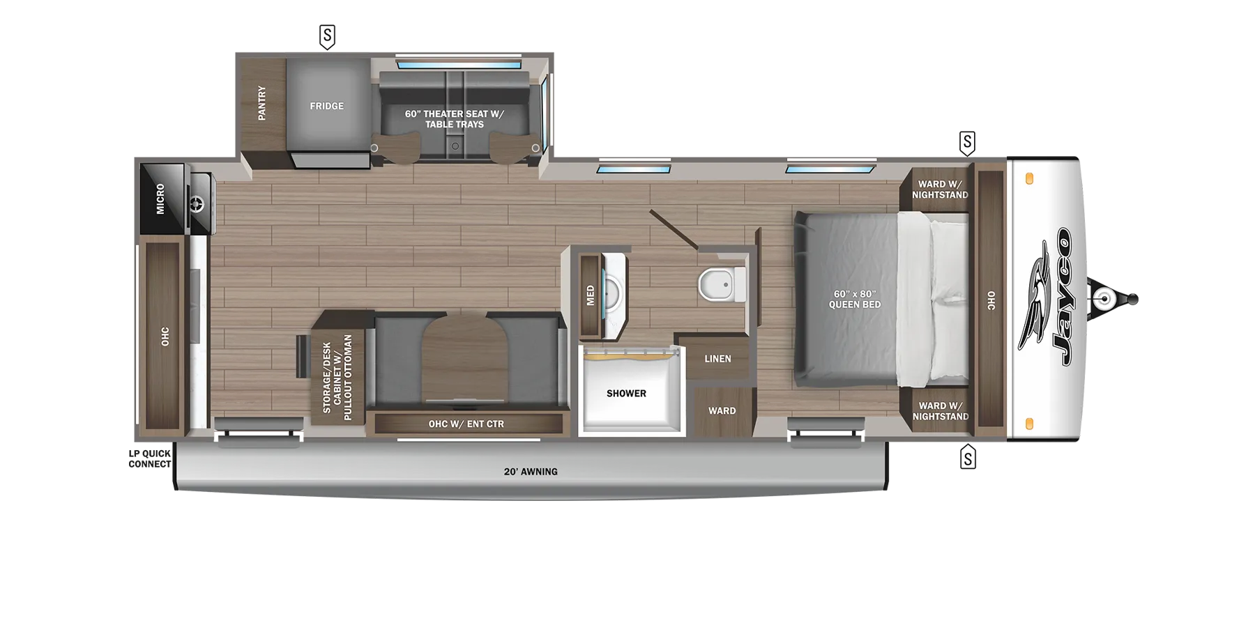 2025 Jayco Jay Feather 23RK - Floor plan
