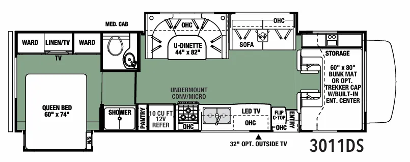 Forest River Forester Classic 3011DS floor plan