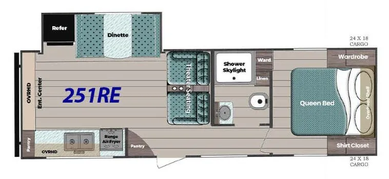 Gulf Stream Yellowstone Classic 251RE floor plan