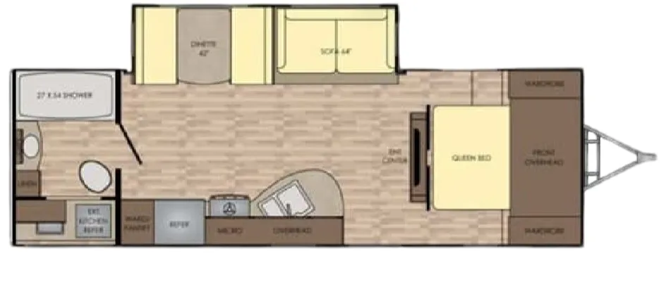 CrossRoads Sunset Trail Super Lite 254RB floor plan