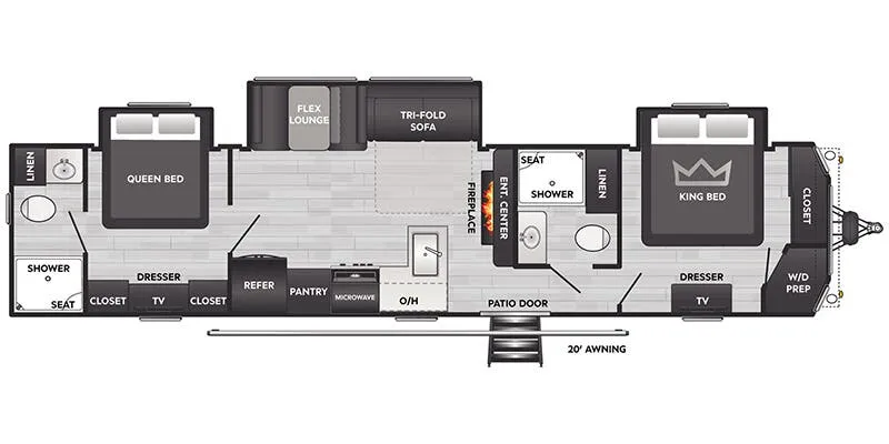 2026 Keystone Springdale Villa 380DB floor plan