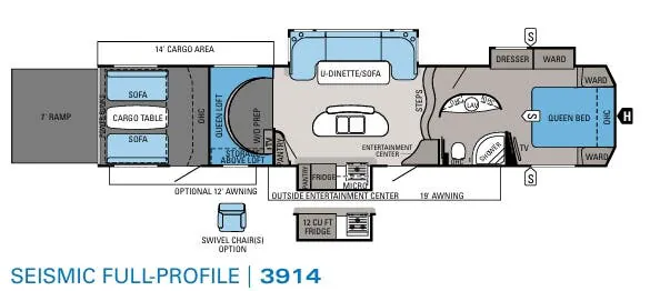 Jayco Seismic 3914 floor plan
