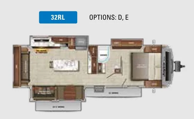 Jayco White Hawk 32RL floor plan