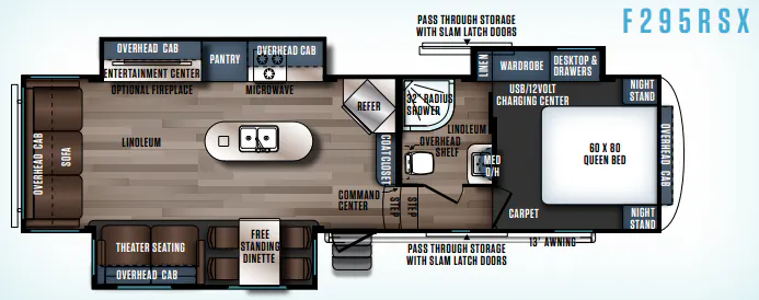 Forest River Wildcat Maxx 295RSX floor plan