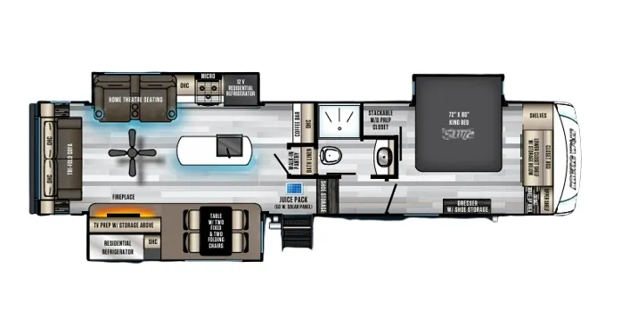 Forest River Cherokee Arctic Wolf 3550 SUITE floor plan