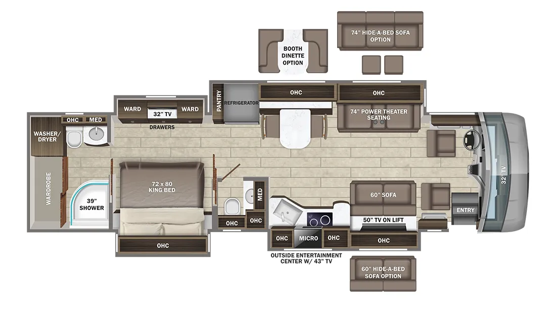 Entegra Coach Aspire 40P floor plan