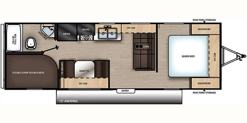Coachmen Catalina Summit 261BH floor plan