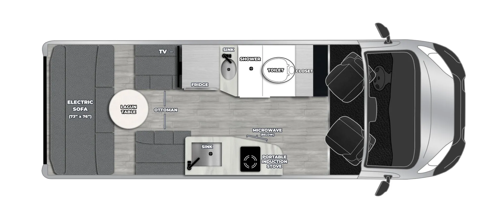 Pleasure-Way Lexor TS BASE floor plan