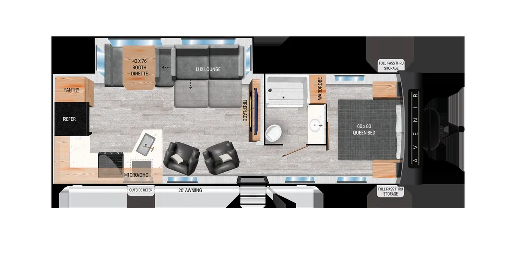 2025 Cruiser RV Avenir 29RK floor plan
