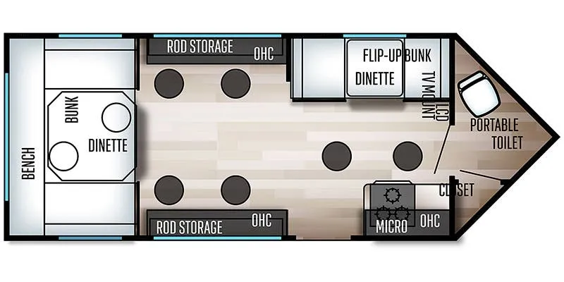 Forest River Cherokee Grey Wolf 16BF floor plan
