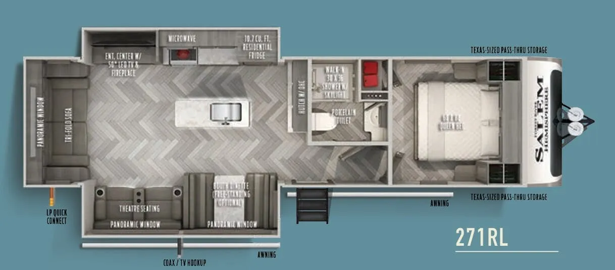 Forest River Salem Hemisphere 271RL floor plan