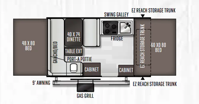 Forest River Flagstaff SE 206STSE floor plan