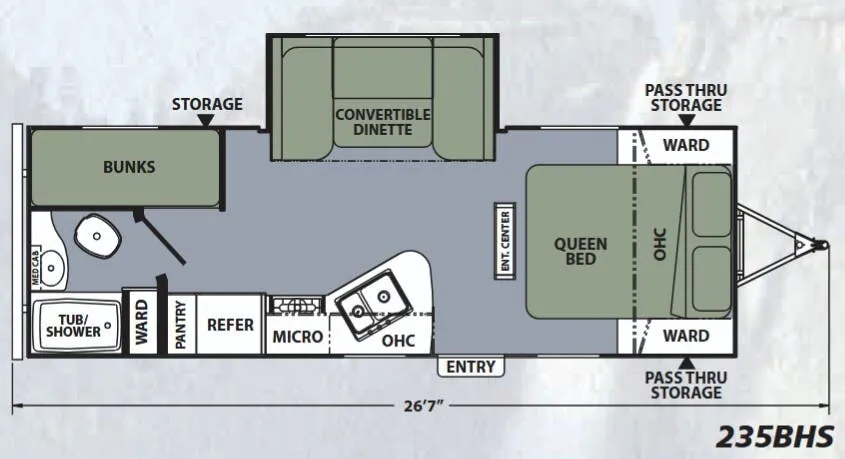 Coachmen Apex Ultra-Lite 235BHS floor plan