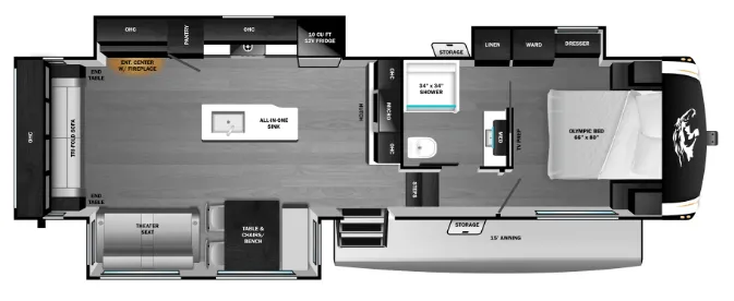 Highland Ridge Open Range Roamer 29RLDS floor plan