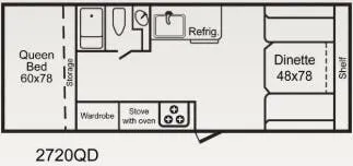 TrailManor 2720 Series 2720QD floor plan