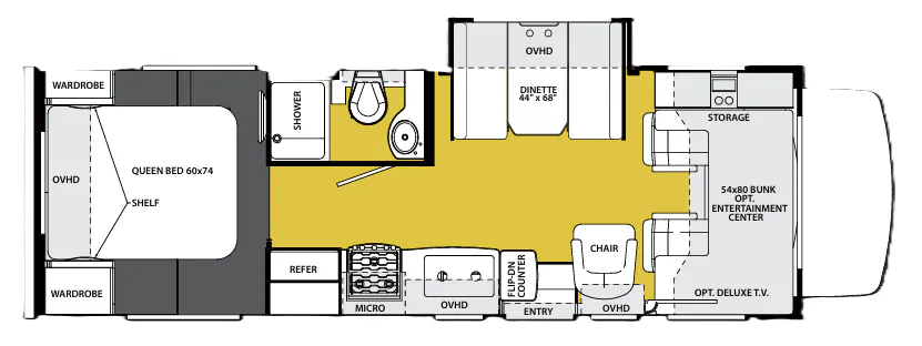 Forest River Sunseeker 2650S floor plan