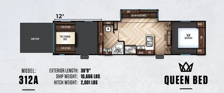 Forest River Vengeance 312A floor plan