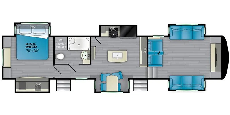Heartland ElkRidge ER 38 FLIK floor plan