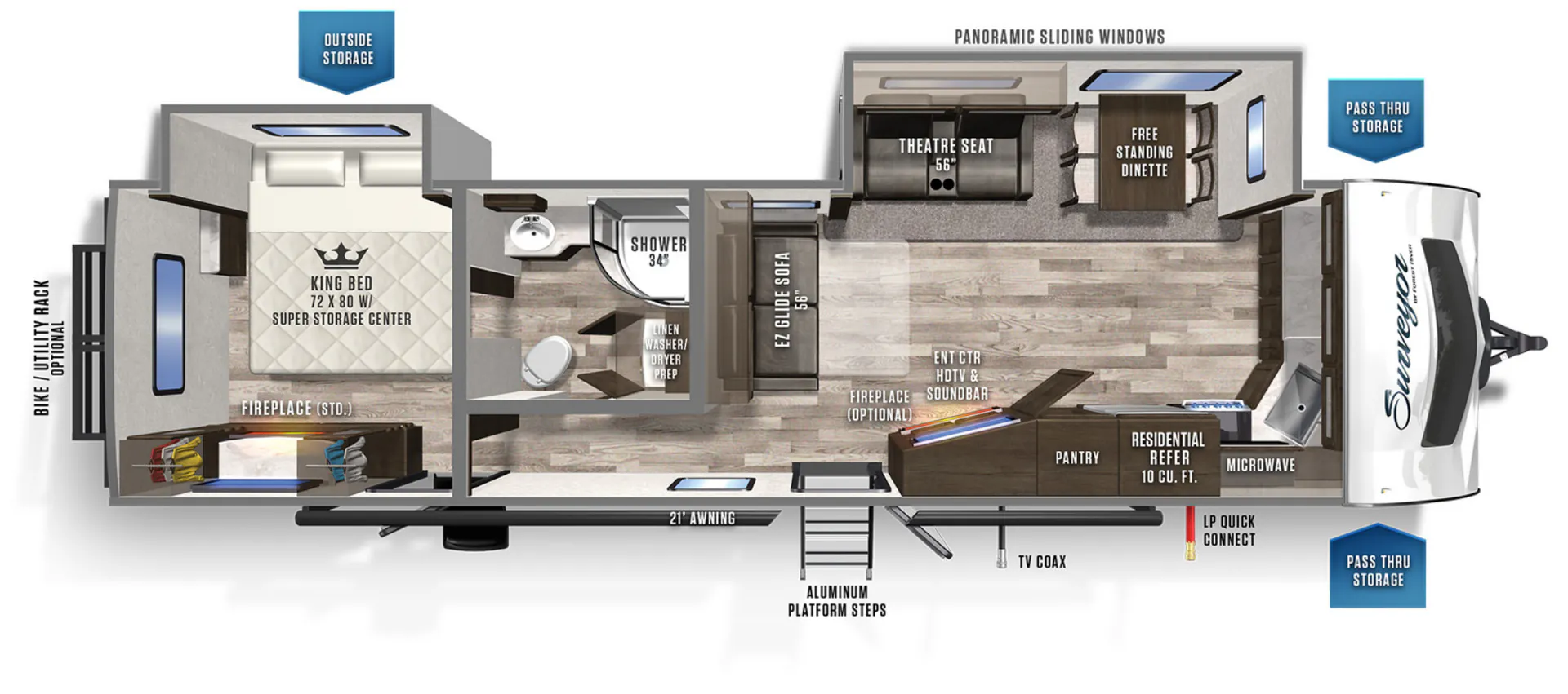 2020 Forest River Surveyor Luxury 33KFKDS — Photo 1