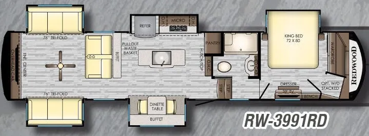 CrossRoads Redwood 3991RD floor plan