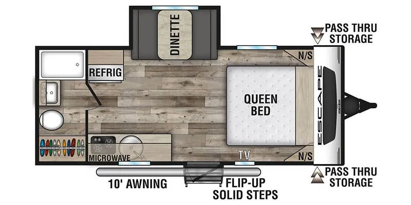 K-Z Escape E181RB floor plan