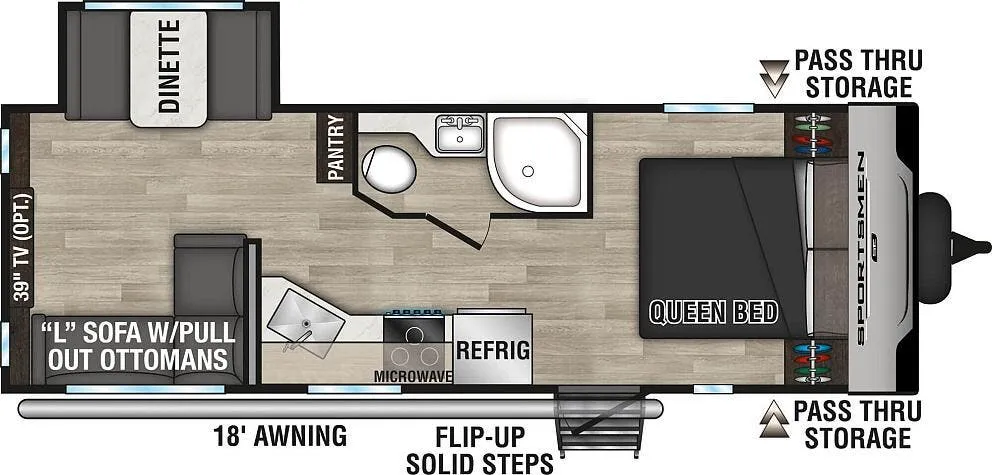 K-Z Sportsmen SE 221RESE floor plan