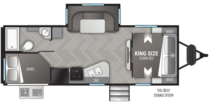 Cruiser RV Shadow Cruiser SC240BHS floor plan