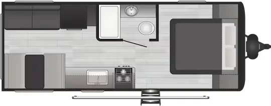 2023 Keystone Hideout 20RDN - Floor plan