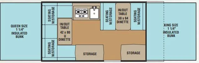 Coachmen Clipper Sport 128 ST floor plan