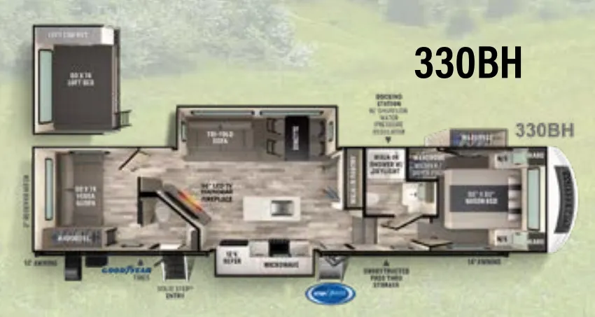 Forest River Impression 330BH floor plan