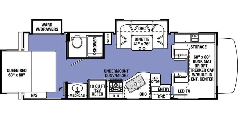 2018 Forest River Forester 2501TS floor plan