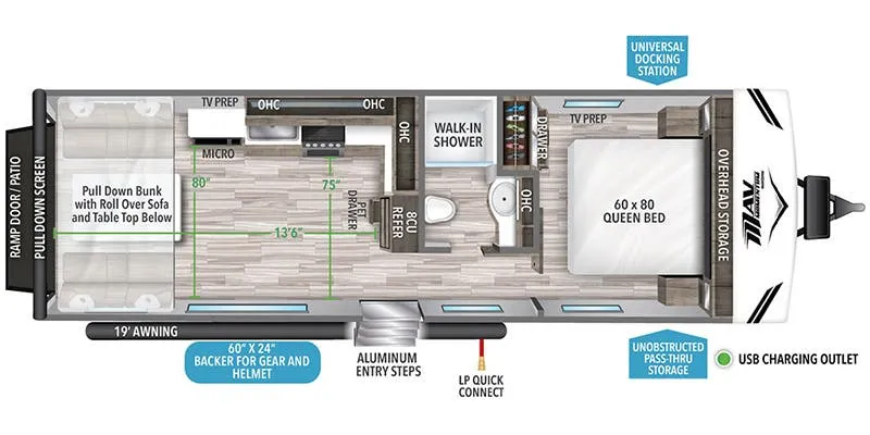 Grand Design Momentum MAV 27MAV floor plan