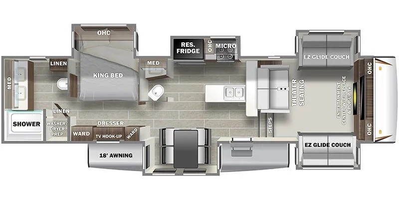 Prime Time Sanibel 3802WB floor plan