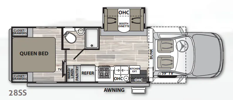 2022 Dynamax Corp Isata 5 Series 28SS - Floor plan