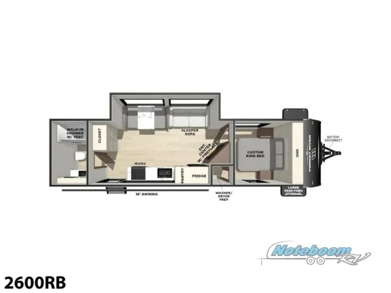 2026 Forest River Vibe 2600RB - Photo 3