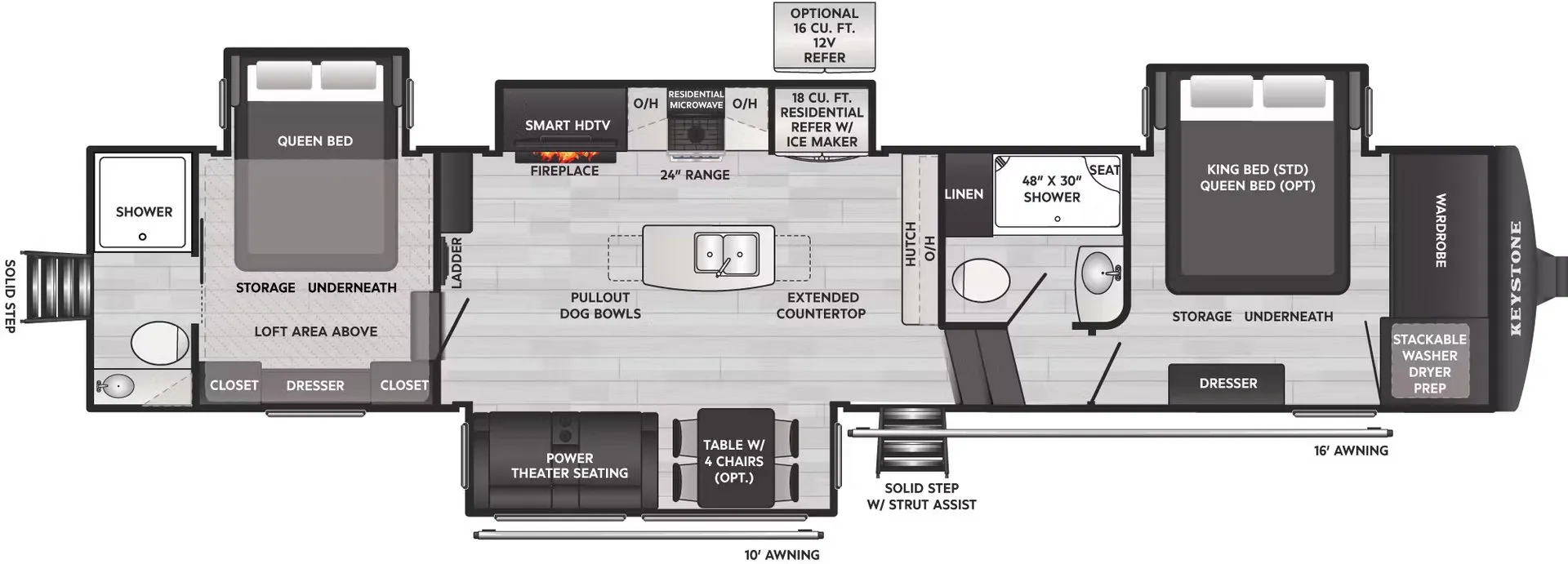 2026 Keystone Montana High Country 381TB - Floor plan